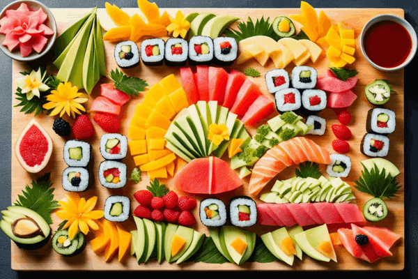 A Arte de Preparar Sushi de Frutas